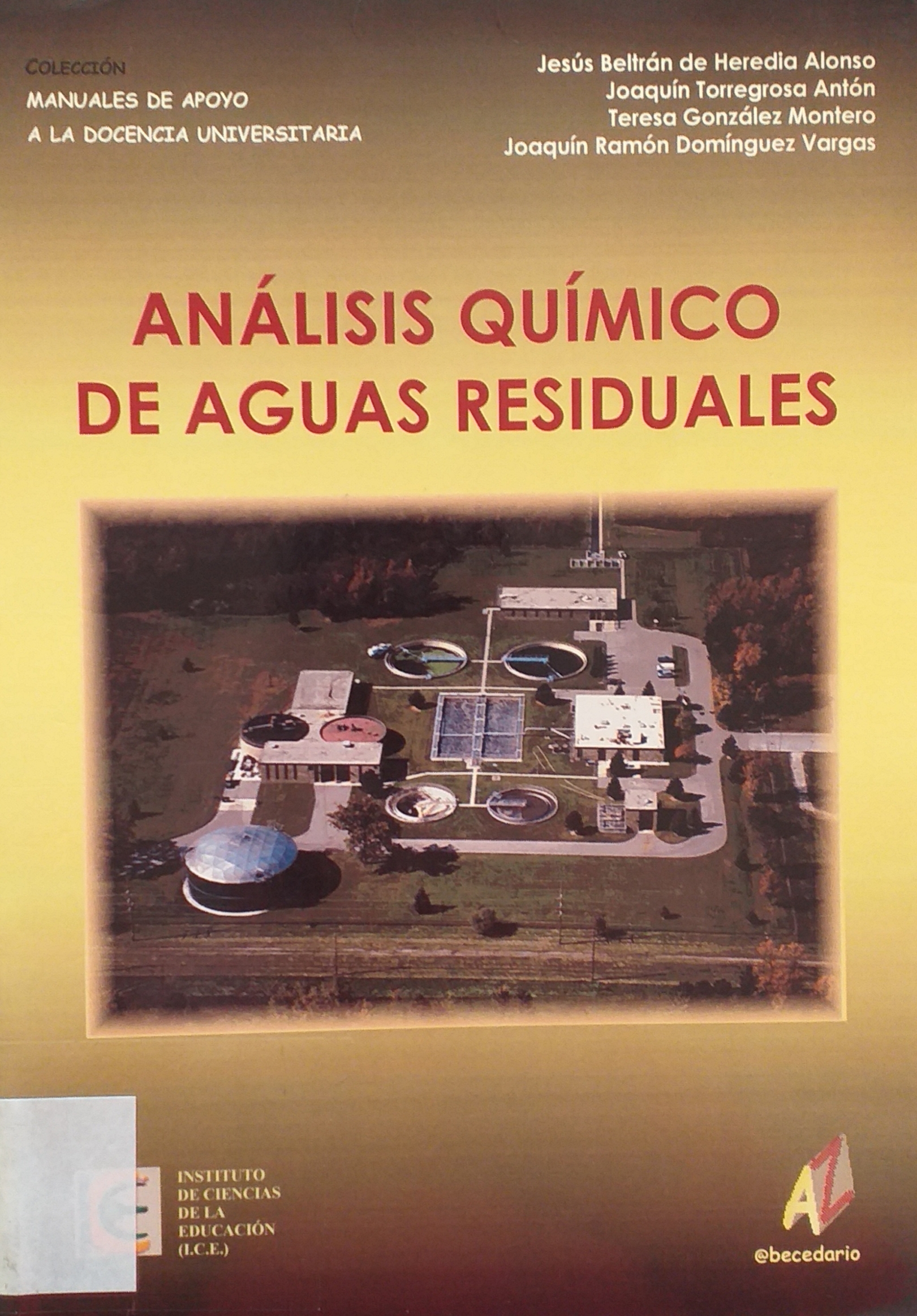 Imagen de portada del libro Análisis químico de aguas residuales