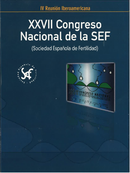 Imagen de portada del libro XXVII Congreso Nacional de la SEF (Sociedad Española de Fertilidad)