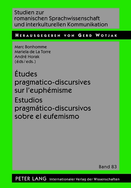 Imagen de portada del libro Études pragmatico-discursives sur l'euphémisme