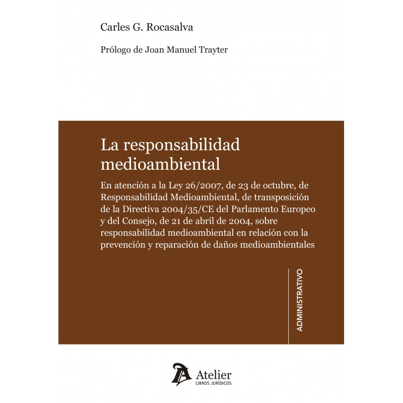 Imagen de portada del libro La responsabilidad medioambiental
