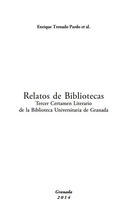 Imagen de portada del libro Relatos de Bibliotecas