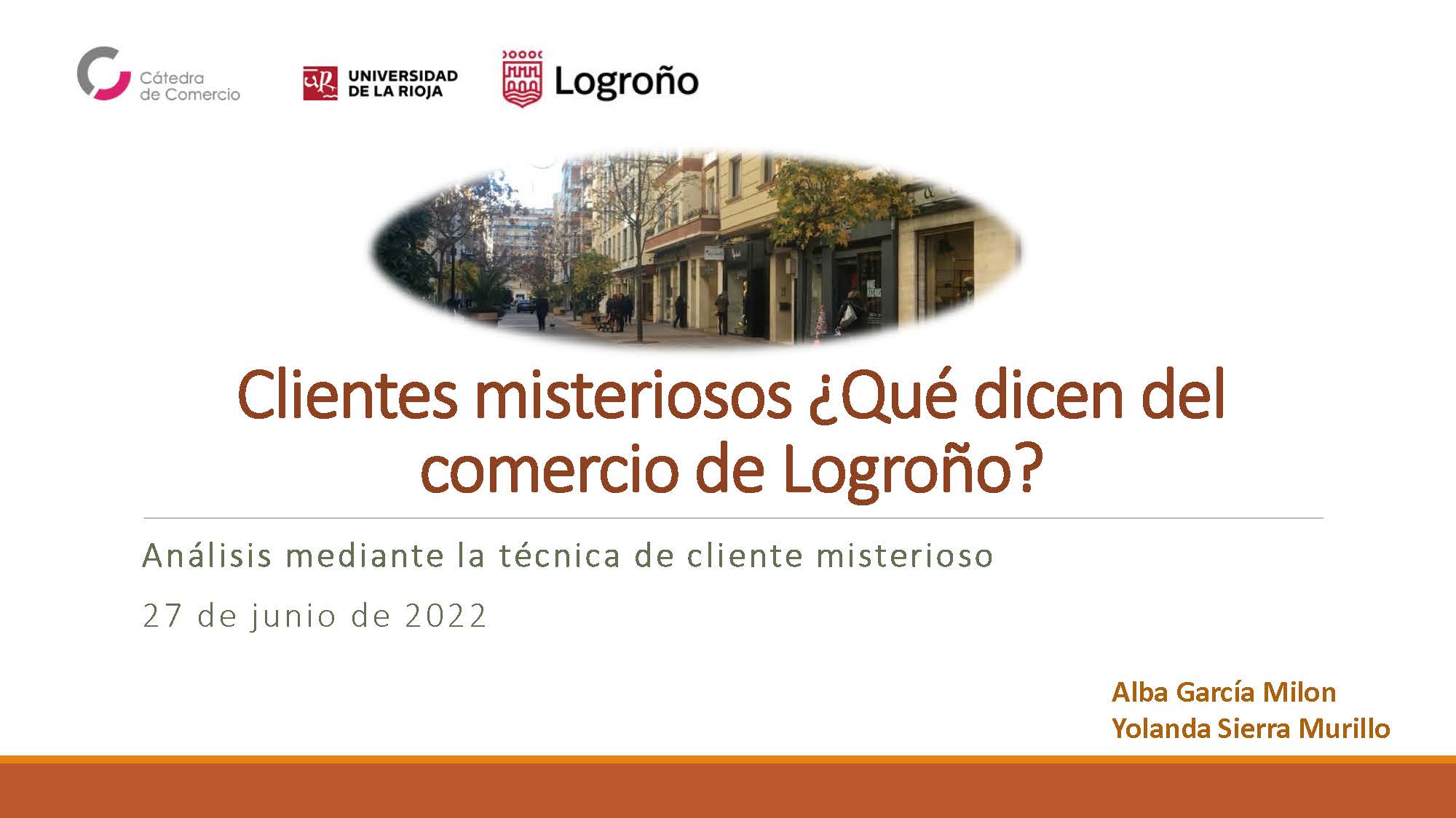 Imagen de portada del libro Clientes misteriosos ¿Qué dicen del comercio de Logroño?