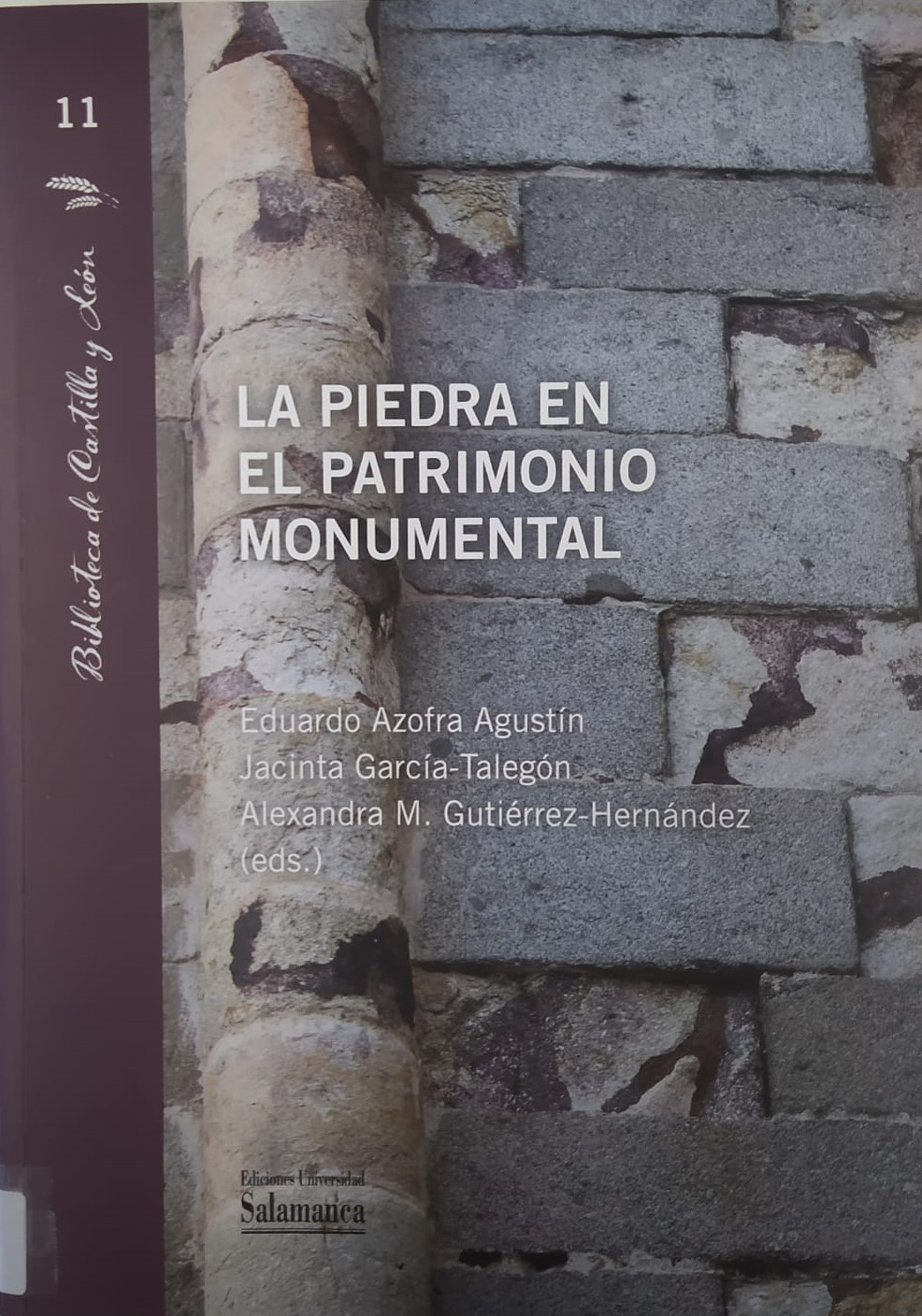 Imagen de portada del libro La piedra en el patrimonio monumental