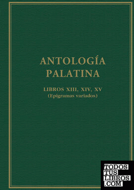 Imagen de portada del libro Antología palatina