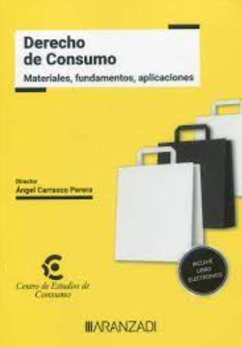Imagen de portada del libro Derecho de consumo
