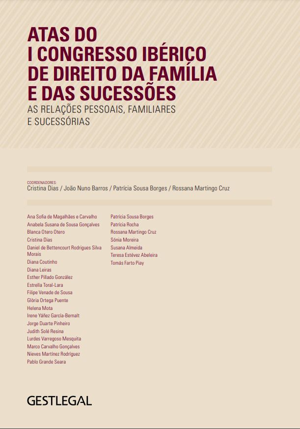 Imagen de portada del libro Atas do I Congresso Ibérico de Direito da Família e das Sucessões