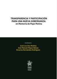 Imagen de portada del libro Transparencia y participación para una nueva gobernanza