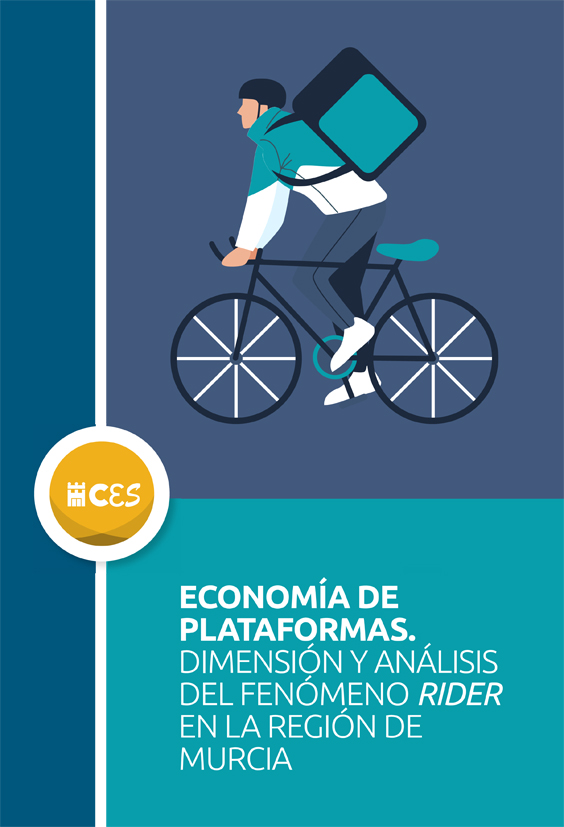 Imagen de portada del libro Economía de plataformas dimensión y análisis del fenómeno RIDER en la Región de Murcia