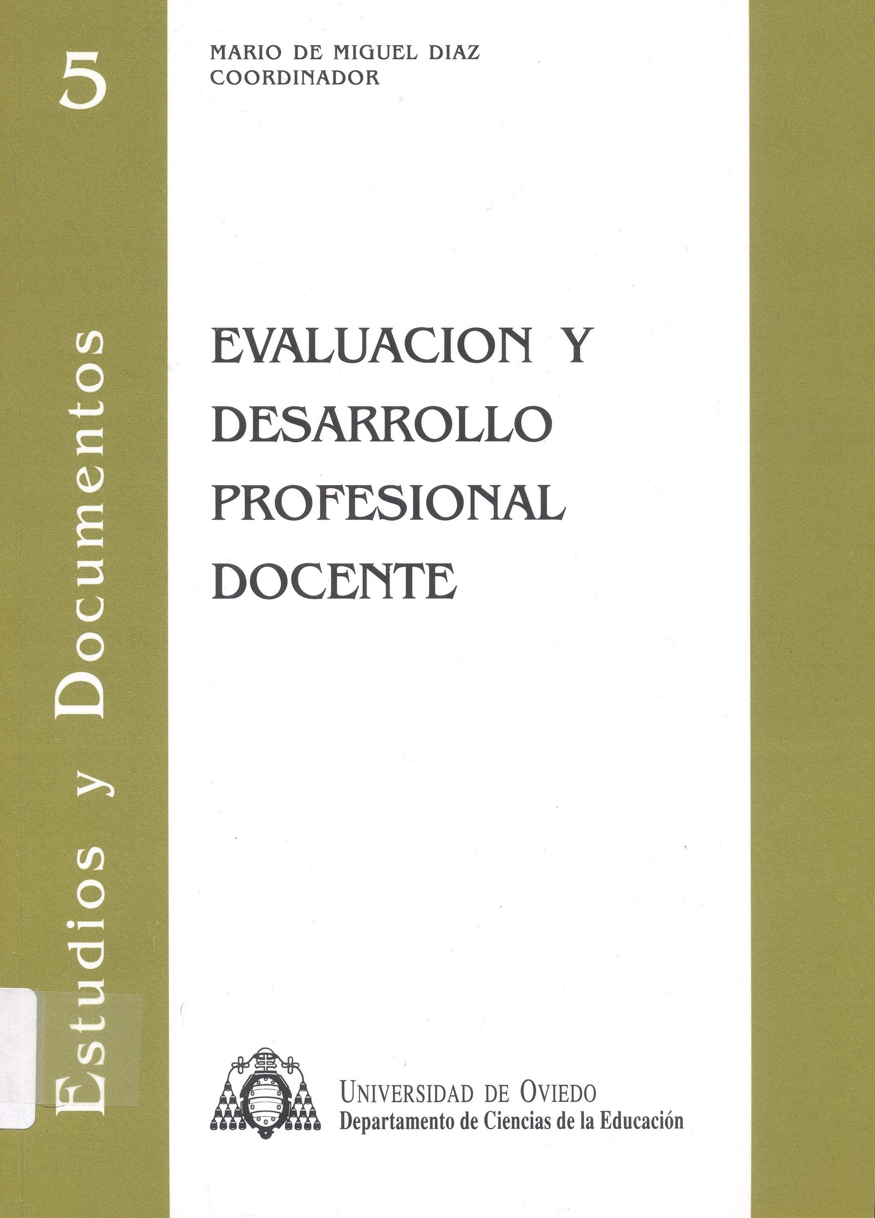 Imagen de portada del libro Evaluación y desarrollo profesional docente
