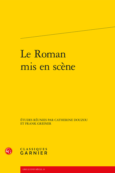 Imagen de portada del libro Le Roman mis en scéne