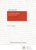 Imagen de portada del libro La filosofia greca