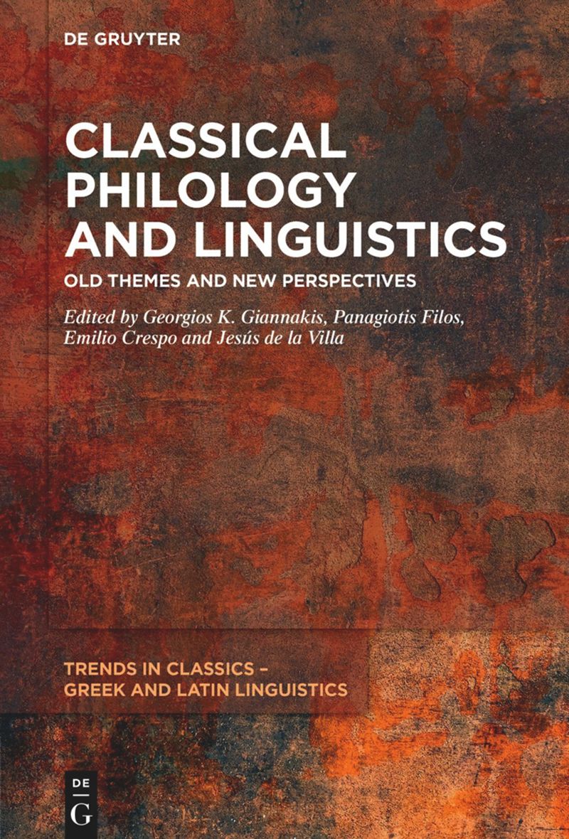 Imagen de portada del libro Classical Philology and Linguistics