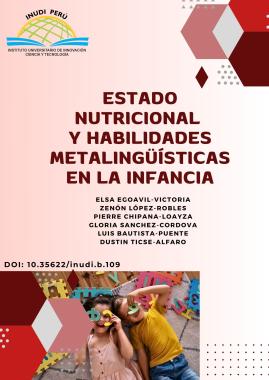 Imagen de portada del libro Estado nutricional y habilidades metalingüísticas en la infancia