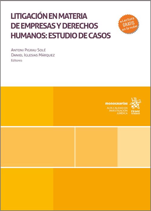 Imagen de portada del libro Litigación en materia de empresas y derechos humanos