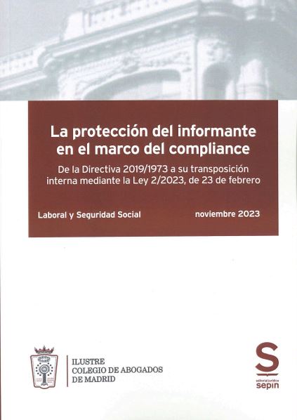 Imagen de portada del libro La protección del informante en el marco del compliance