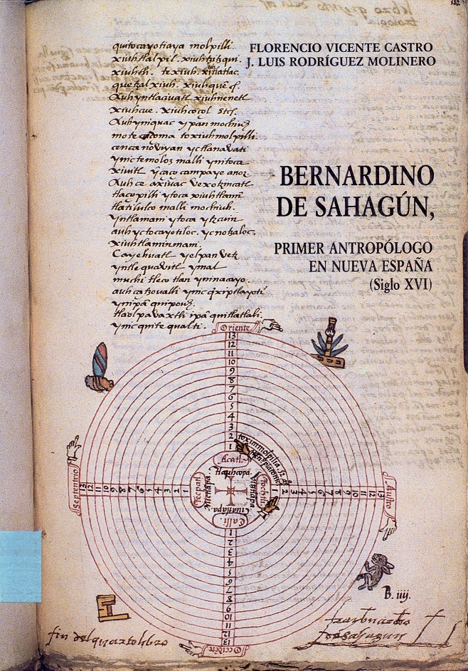 Imagen de portada del libro Bernardino de Sahagún, primer antropólogo en Nueva España (Siglo XVI)