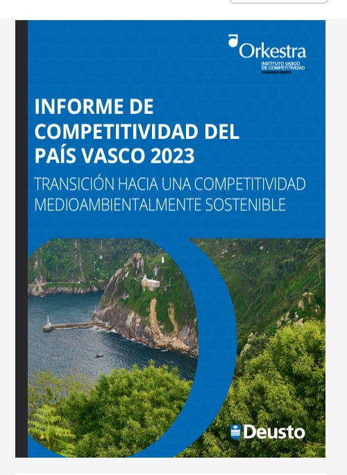 Imagen de portada del libro Informe de Competitividad del País Vasco 2023