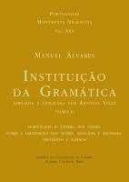 Imagen de portada del libro Instituição da Gramática ampliada e explicada por António Velez