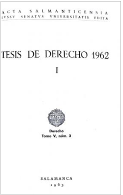Imagen de portada del libro Tesis de derecho 1962