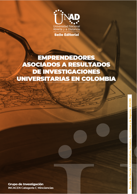 Imagen de portada del libro Emprendedores asociados a resultados de investigaciones universitarias en Colombia