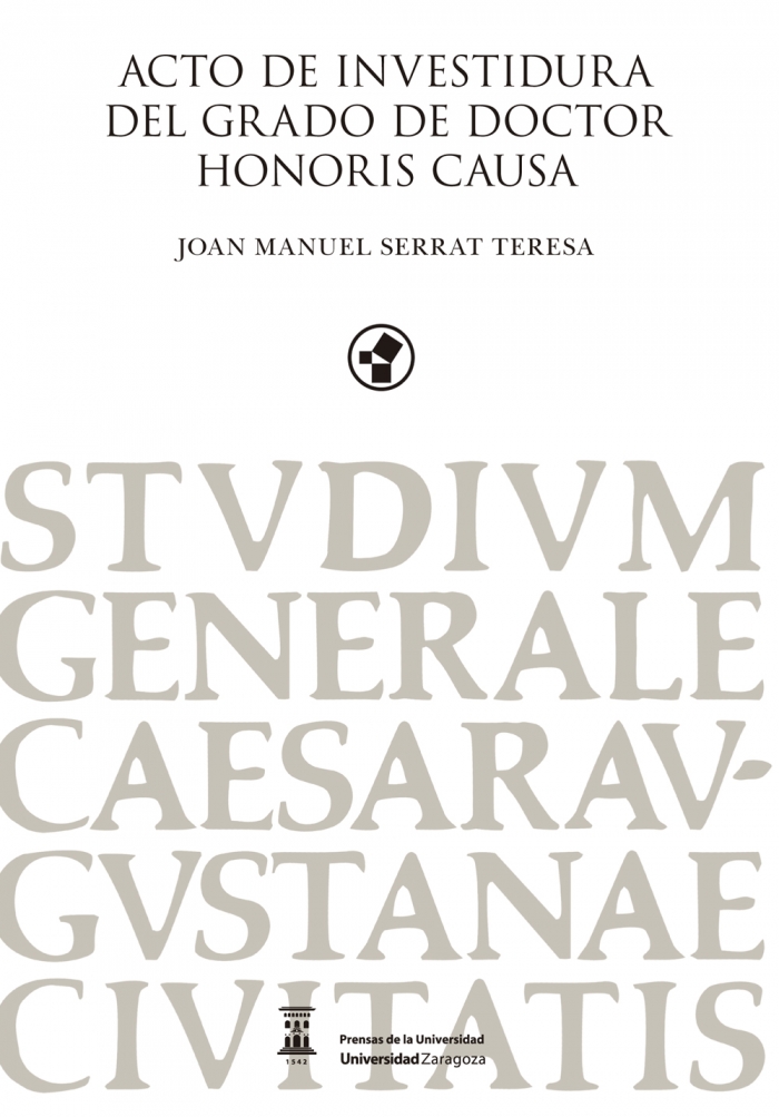 Imagen de portada del libro Acto de investidura del grado de doctor honoris causa