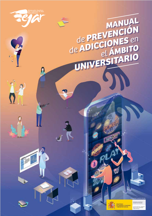 Imagen de portada del libro Manual de prevención de adicciones en el ámbito universitario