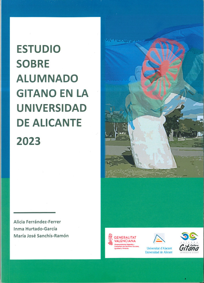 Imagen de portada del libro Estudio sobre alumnado gitano en la Universidad de Alicante 2023