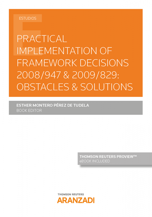 Imagen de portada del libro Practical implementation of framework decisions 2008/947 & 2009/829