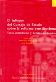 Imagen de portada del libro El informe del Consejo de Estado sobre la reforma constitucional