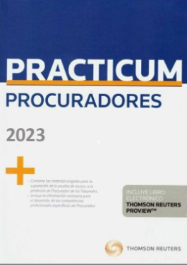 Imagen de portada del libro Practicum para procuradores 2023