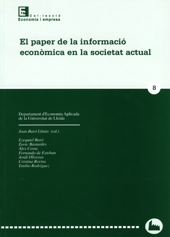 Imagen de portada del libro El paper de la informació econòmica en la societat actual