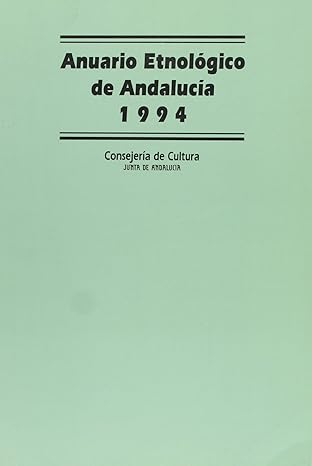 Imagen de portada del libro Anuario etnológico de Andalucía 1994