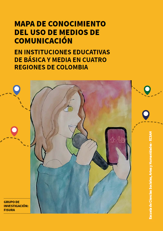 Imagen de portada del libro Mapa de conocimiento del uso de medios de comunicación en instituciones educativas de básica y media en cuatro regiones de Colombia