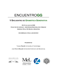 Imagen de portada del libro Actas del V encuentro de gramática generativa