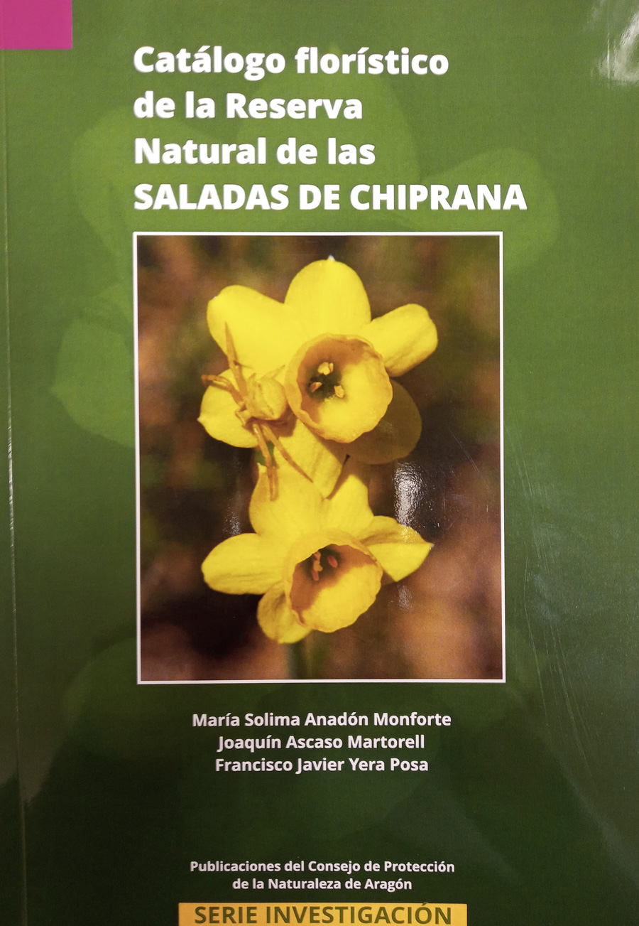 Imagen de portada del libro Catálogo florístico de la Reserva Natural de las Saladas de Chiprana