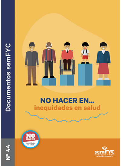 Imagen de portada del libro No hacer en... inequidades para la salud