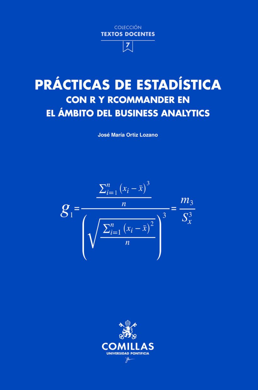 Imagen de portada del libro Prácticas de estadística con R y RCommander en el ámbito del Business Analytics