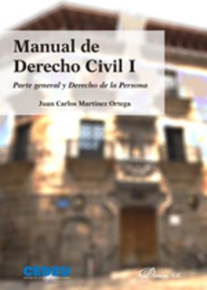 Imagen de portada del libro Manual de derecho civil I