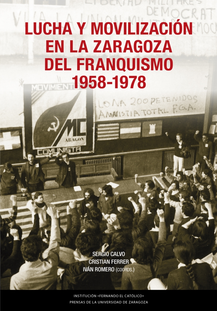 Imagen de portada del libro Lucha y movilización en la Zaragoza del franquismo, 1958-1978