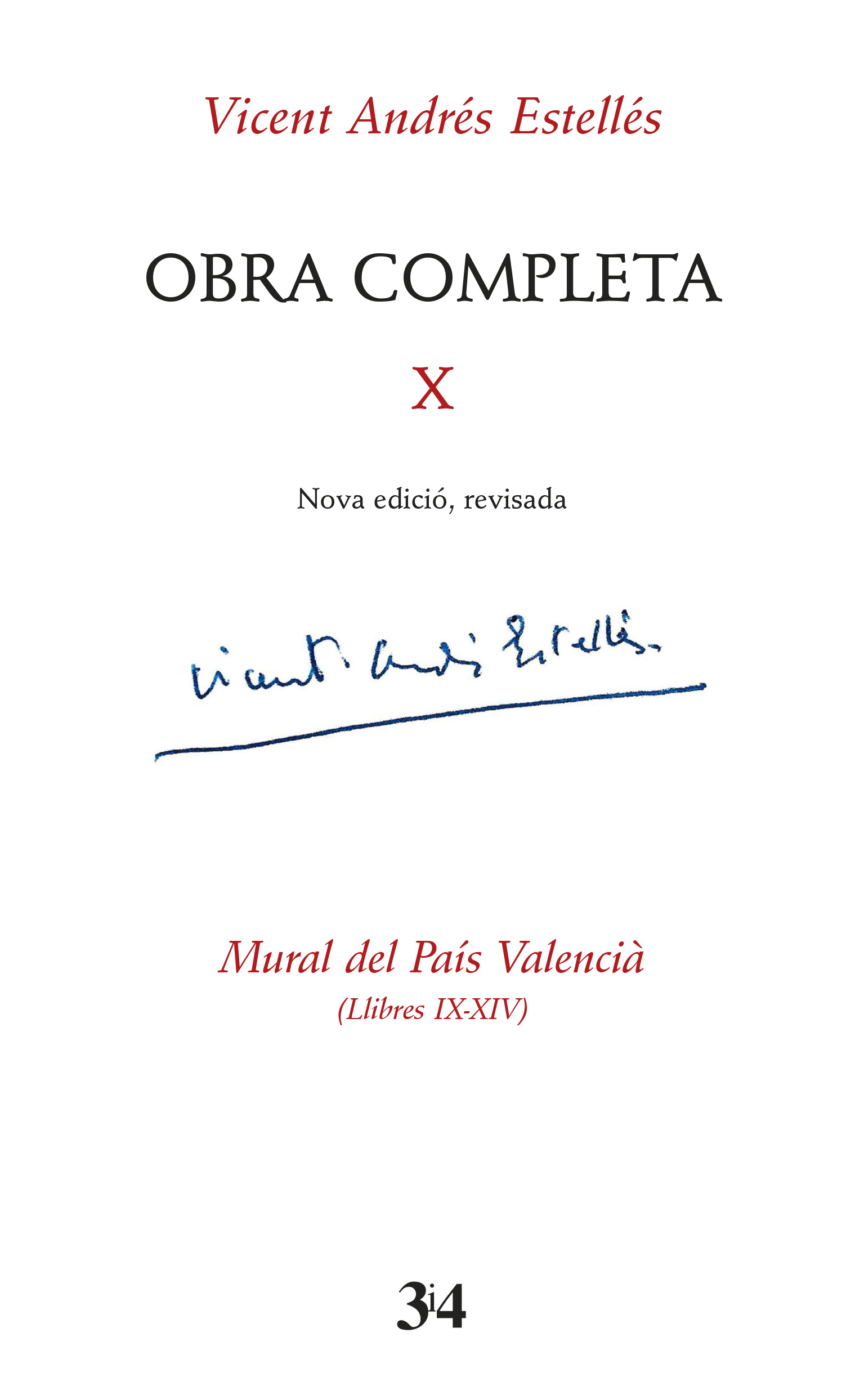 Imagen de portada del libro Obra completa X