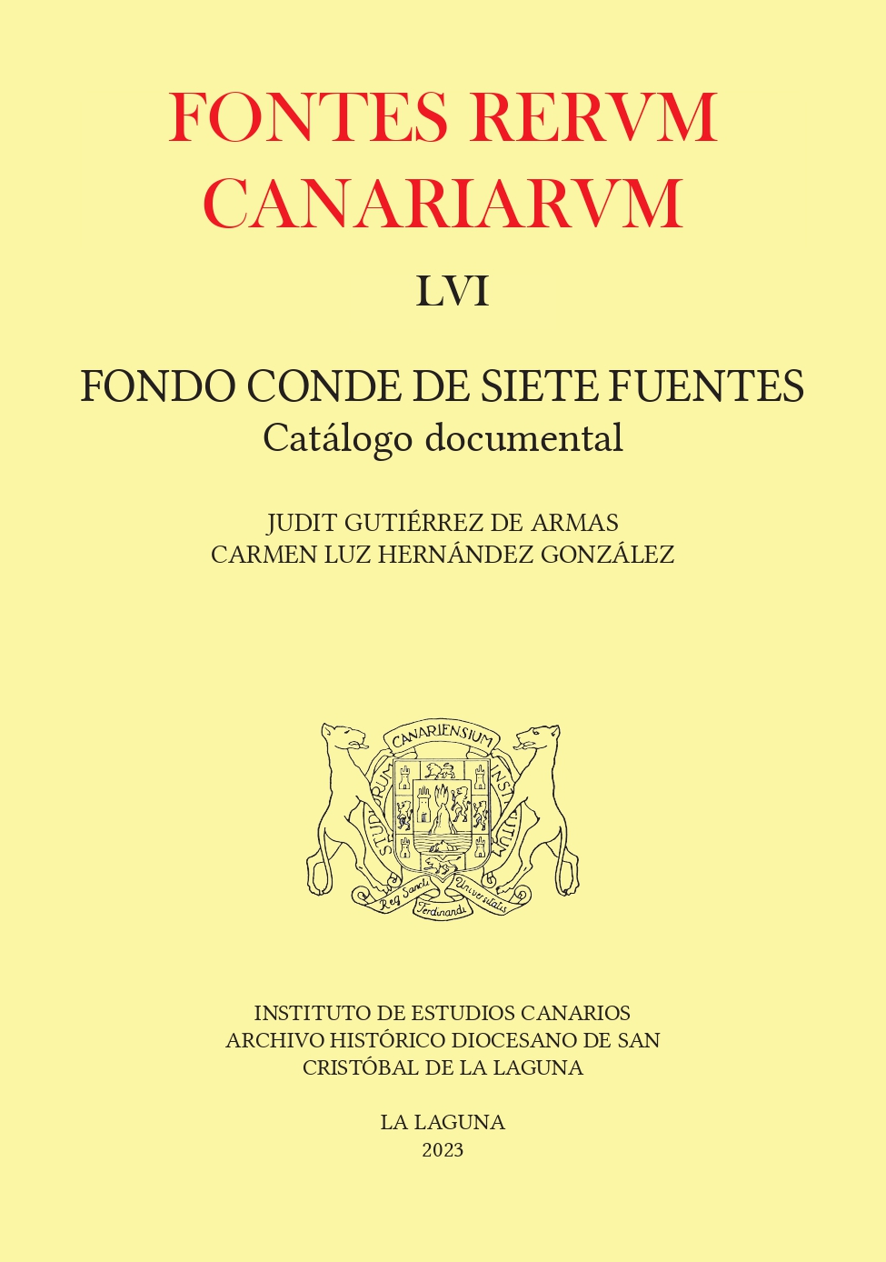 Imagen de portada del libro Fondo Conde de Siete Fuentes