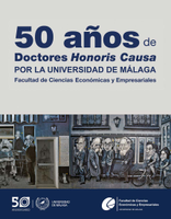 Imagen de portada del libro 50 años de Doctores Honoris Causa por la Universidad de Málaga