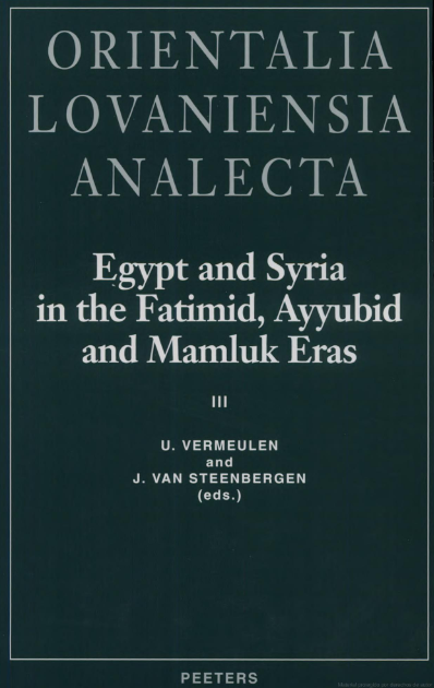 Imagen de portada del libro Egypt and Syria in the Fatimid, Ayyubid and Mamluk eras
