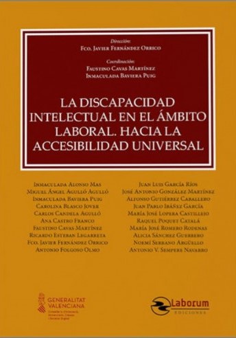 Imagen de portada del libro La discapacidad intelectual en el ámbito laboral. Hacia la accesibilidad universal