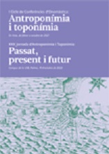 Imagen de portada del libro I Cicle de Conferències d’Onomàstica : Antroponímia i toponímia