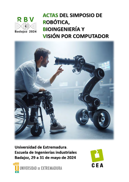 Imagen de portada del libro Actas del Simposio de Robótica, Bioingeniería y Visión por Computador : Badajoz, 29 a 31 de mayo de 2024