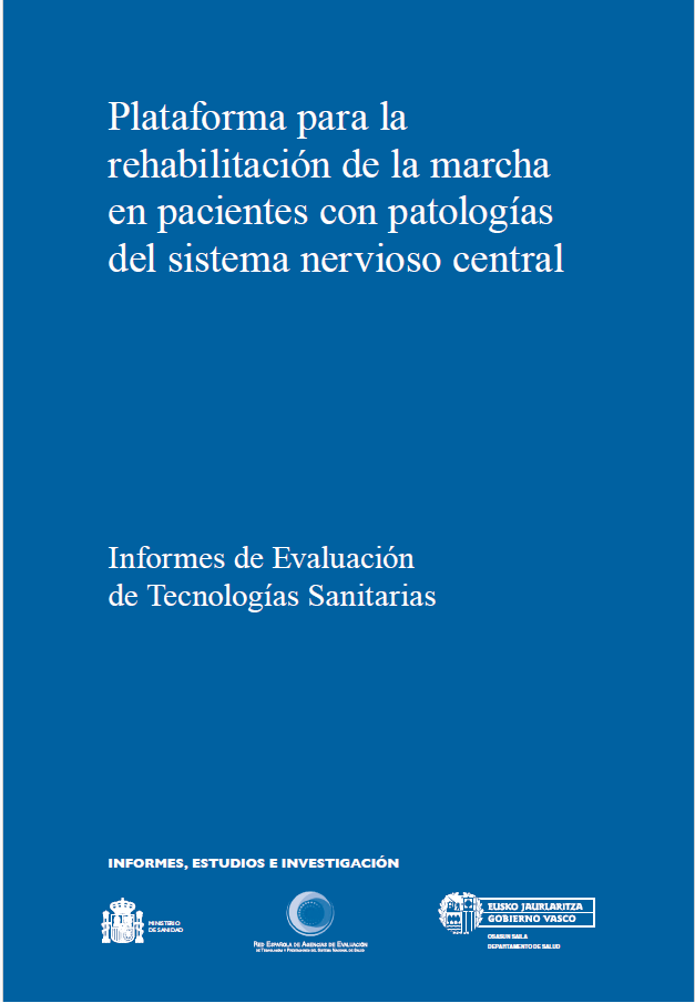 Imagen de portada del libro Plataforma para la rehabilitación de la marcha en pacientes con patologías del sistema nervioso central