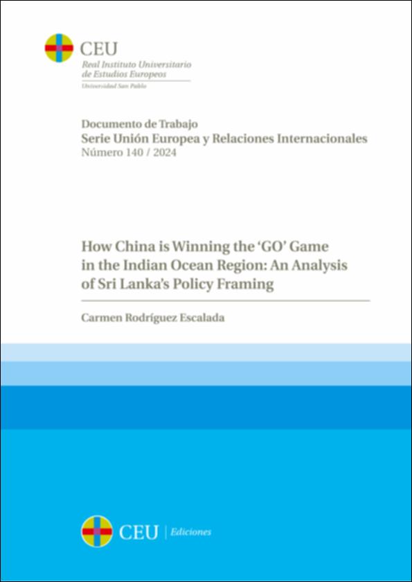 Imagen de portada del libro How China is winning the ‘GO’ game in the Indian Ocean Region