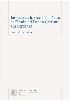 Imagen de portada del libro Jornades de la Secció Filològica de l'Institut d'Estudis Catalans a la Cerdanya