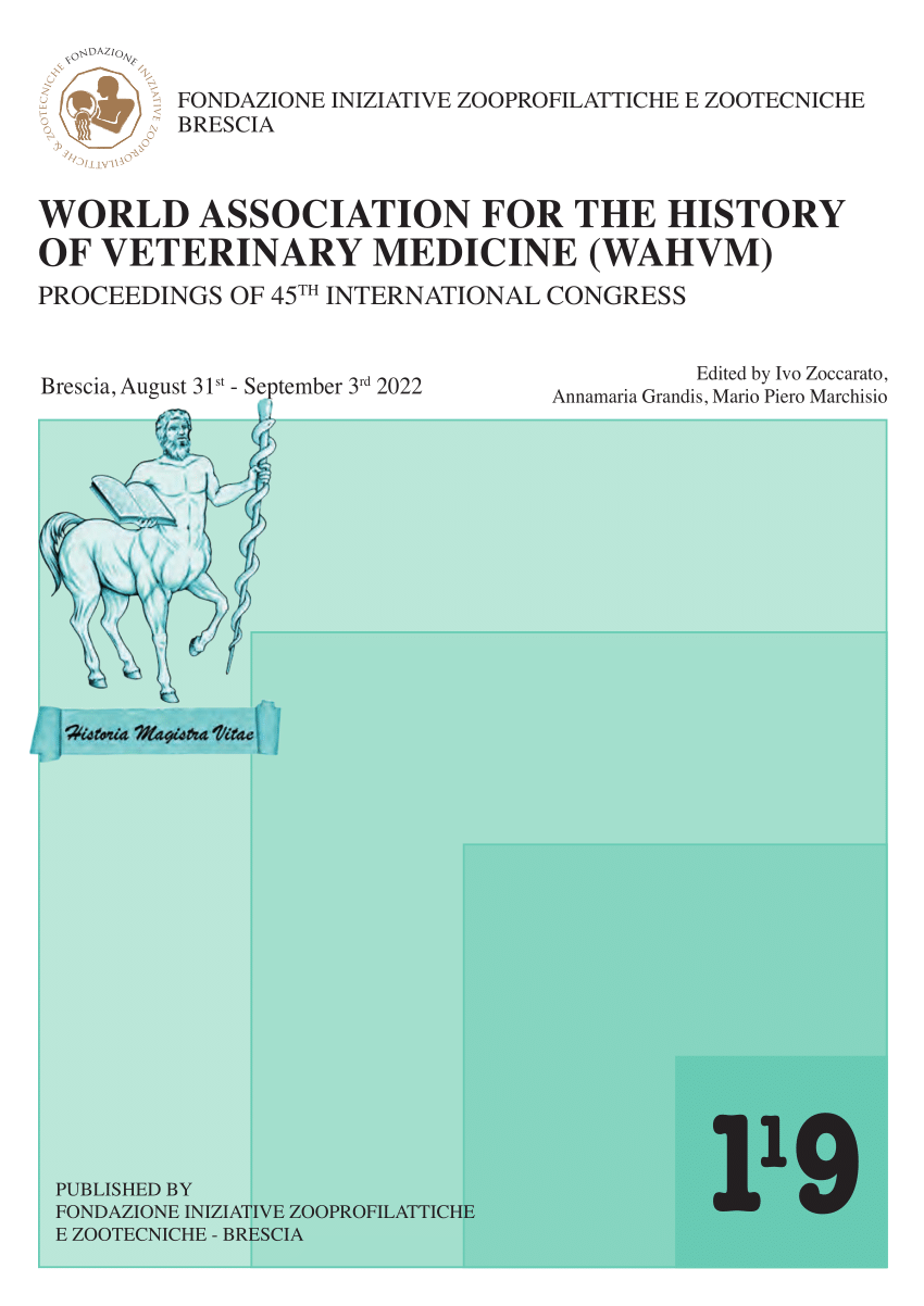 Imagen de portada del libro World Association for the History of Veterinary Medicine (WAHVM)